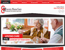 Tablet Screenshot of countyhomecare.net